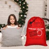 TUPARKA 3 PCS Christmas Canvas Bags Santa Sack Bag for