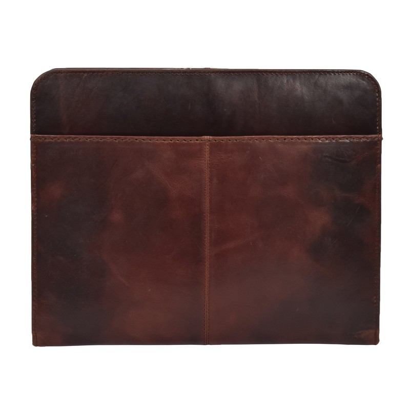 Leather Folio Case Portfolio Detachable Ring Binder Documents Holder Falkirk