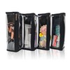 Febambu bine TSA Approved for Carry On Travel See-through Shaving Bag 4 Pack Black Clear Vinyl Makeup Bag Foldable Tool Brush Packing Organizer 3-1-1 Liquids Toiletry Bag