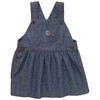 Carhartt Baby Girls Chambray Jumper, Medium Wash Blue Denim