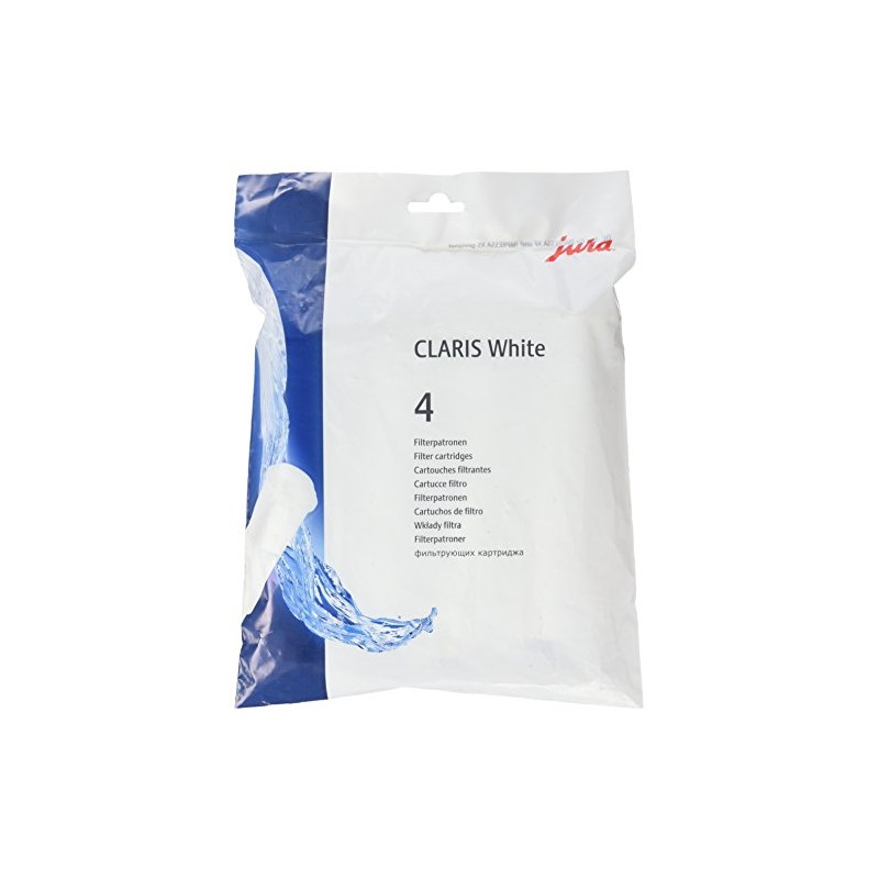 Jura 200100 Claris Filterpatronen 4-er Pack, Kunststoff