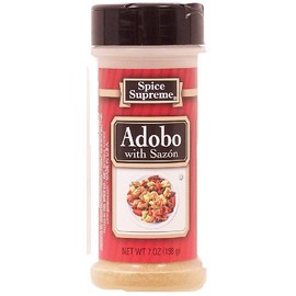 Spice Supreme Adobo with Sazon (Pimento) - No Artificial Flavors, Certified Kosher Plastic Shaker, 7-oz. (Pack of 1)