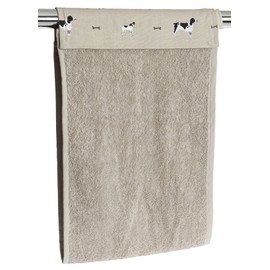 Sophie Allport - Woof Roller Hand Towel, 100% Cotton, Hard Wearing & Absorbent Kitchen Towel Accessory, Dog Print