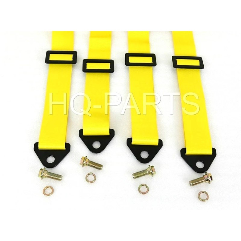 TANAKA 1 TANAKA UNIVERSAL YELLOW 4 POINT BUCKLE RACING SEAT