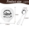 LOSYHU Set of 2 Coffee Spoon Rest and Spoon Teaspoon