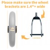 MUXHEL 4 Pcs Walker Wheels Replacement, 6 Inch Solid Wheelchair