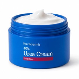 NUVADERMIS Crema De Urea 40 Por Ciento Para Pies - 40% Loción Reparadora De Pies Con Urea - Fuerza Máxima Para Tacones Secos Y Agrietados - 2% De Ácido Salicílico, Manteca De Karité, Ace