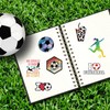 Pack of 100 Football Stickers, Waterproof Sports Football Stickers, Trendy