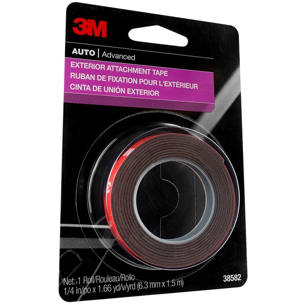 3M 3M Auto Exterior Attachment Tape, 38582, 1/4 in x