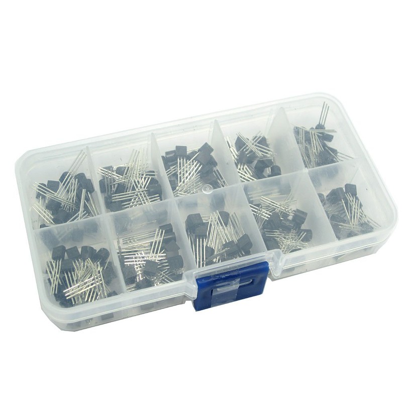 DollaTek 10Values 200PCS NPN PNP Power Transistor Assortment Assorted Kit