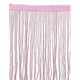 SEW TRENDS 10 Yards of 4" Long Chainette Fringe Thread Yarn Tassel Trim Braid Fringe for Crafts Sewing and Decor-Baby Light Pink