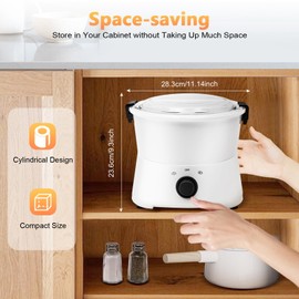 Electric Potato Peeler, 85W Ccommercial Electric Potato Peeler Automatic Peeling Machine One-button Drive Automatic Spinner for 1.76Lbs Potato Peeling & 0.77lbs Vegetables Drying