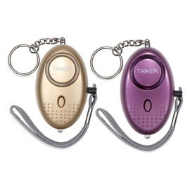 Personal Alarm for Women 140DB Emergency Self-Defense Security Alarm Keychain with LED Light for Women Kids and Elders-2 Pack