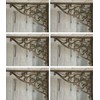 Southern Metal Victorian Country Cottage Open Shelving Shelf Brackets, Cast