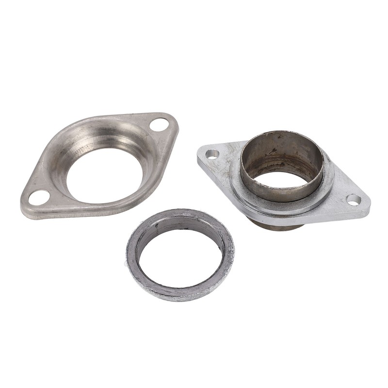 2.5in Donut Gasket with 2pcs Exhaust Manifold Flange for 2