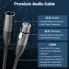 deleyCON Microphone Cable XLR Male to XLR Female (Studio Quality,