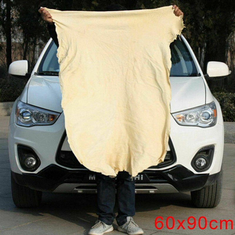 VOSO Natural Chamois Leather Car Cleaning Cloth Washing Suede Absorbent