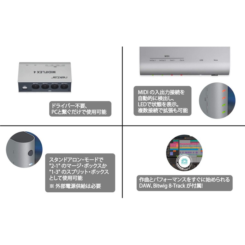 Nektar Technology MIDIFLEX 4 USB MIDI Interface