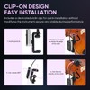 MICNAUX UHF Wireless Violin Microphone System, Rechargeable Clip-on Instrument Microphones