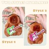 LunarCharm 2 Pieces Capybara Plush Keychain Sunglasses Guitar Capybara Realistic