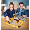 Kinetic Sand, Construction Site Folding Sandbox with 2lbs Play Sand