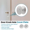 Door Knob Hole Cover Plate, 1 Pack 2-5/8" Diameter Round
