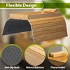 MarBoost Bamboo Sofa Arm Tray – Foldable Couch Arm Table