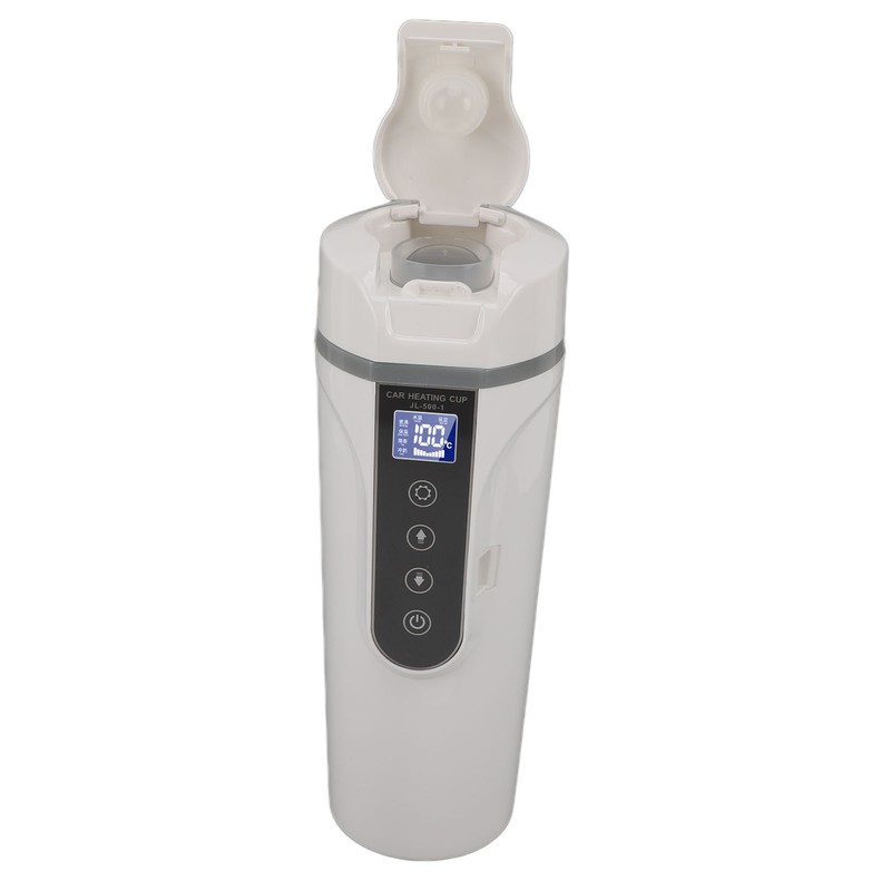 500ml Intelligent Screen Display Car Electric Kettle Car Electric Hot