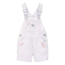 Oshkosh Girl World's Best Overalls, Purple Stripe, 3T