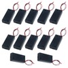 Semetall 12 Pack 2 X 1.5V AA Battery Holder Case