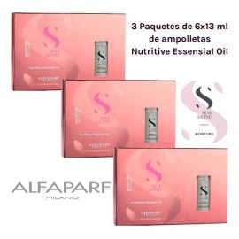 Alfaparf Pack 18 Ampolletas 13ml Alfaparf Semi De Lino Moisture