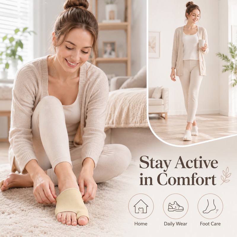 Silicone Toe Separator Sleeve for Foot Comfort – Bunion Cushion