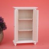 Clothes Wardrobe Miniature White Wooden Wardrobe Dollhouse Furniture for Dollhouse