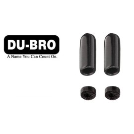 DU-BRO ANTENNA CAPS WITH TUBING ( PACKAGE OF 2 )( CAT. # 2342 )