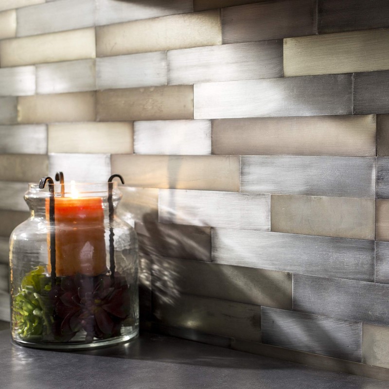 Aspect Peel & Stick Distressed Metal 23.6" x 5.9" Panel