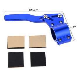 Blinker Lever Turn Signal Rod Aluminum Position Up Kit Blinker Extension Rod Compatible with 18φ to 28φ Adjustable Angle (Blue)