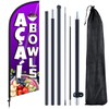 Remagr Acai Bowls Feather Flag 7 ft Advertising Swooper Flag