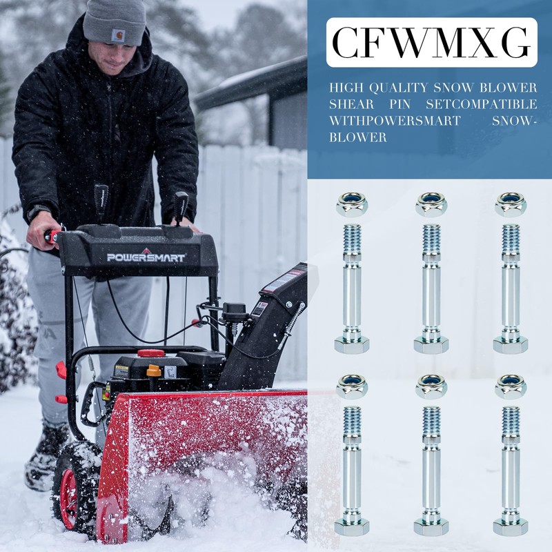 CFWMXG (6 Pack) 707555 Snow Blower Kit-Shear Pin, Auger 1696574-01