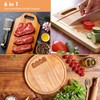 Moorovgi 6 in 1 Charcuterie Board Handle Template,Acrylic Grab Handle