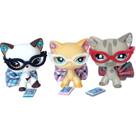 LPS Pet Shop 4 PC Random Accessories Nerd School Skirt Glasses Lot CAT not Included