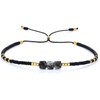 KELITCH Skull Beaded Bracelets Hand Woven Rope Strand Bracelets Fashion