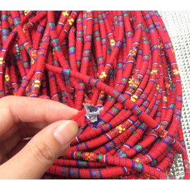 5 Yard Bohemia Ethnic Cotton Thread Round Braided Cotton Rope Cord 6mm Dia for DIY Bracelet Necklaces Jewelry Making Accessories (Style 7)