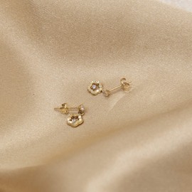 Carissima Gold Women's Earrings Yellow Gold – 1.54.4669, Yellow Gold, Cubic Zirconia