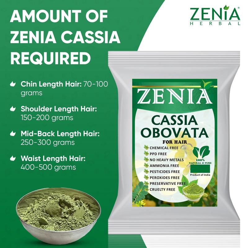 100g - Zenia Cassia Obovata Neutral Henna Powder