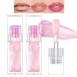 Mrettick 2PCS Magic Color Changing Lip Oil, Warm Change Moisturizing Lip Gloss Lip Oil Hydrating Lip Oil, Upgraded Long Lasting Nourishing Magic Big Brush Color Changing Lip Oil (#1)