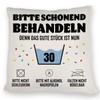 speecheese Please treat gently, 30th birthday pillow, birthday pillow for