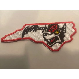 NCSU NC North Carolina State Wolfpack Vintage Embroidered Iron On Patch 3.5 “