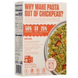 Banza Gluten-Free Chickpea Pasta, Rotini 23g Protein | Lower Carb | High Fiber | High Protein | Plant Based Pasta | 8oz (Pack of 6)