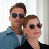 OPULIZE Sol Sun Reader Glasses Thin Rim Round Retro Metal