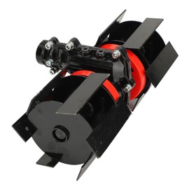 Fockety 9 Teeth Disc Harrow, Heavy Duty Universal Disc Plow Harrow, Aluminum Iron Round Plow Harrow, Deep Plowing Weeding Wheel for Garden Tiller, Lawn Mower, Scarifier Accessory (14cm)